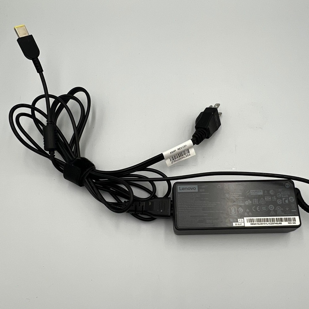 Lenovo AC Adapter Laptop Charger 90W Black Very Good PA-1900-72 Slim Tip 20V